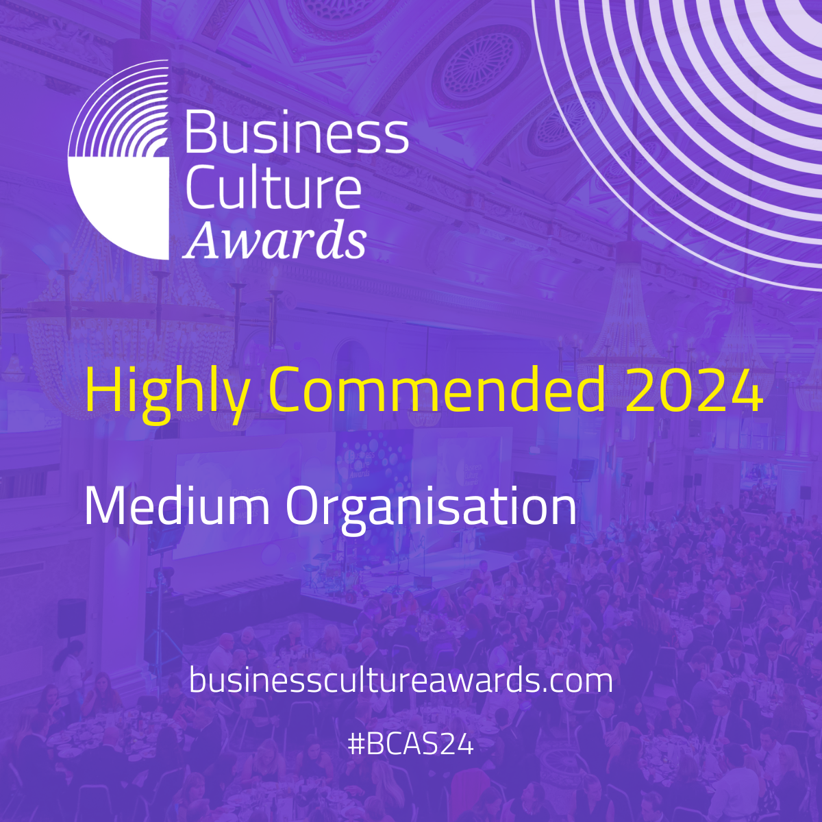 Argent Energy awarded Medium Organisation Highly Commended 2024 Accolade at Business Culture Awards 2024